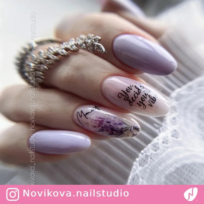 Spring Lavender Nails